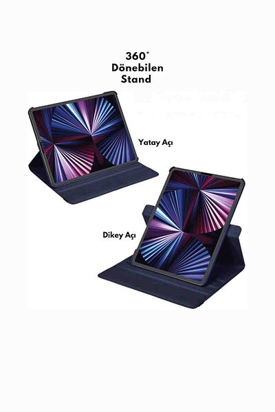 Fuchsia Redmi Pad 2 Compatible 11 Inch 360 Rotatable Faux Leather Tablet Case