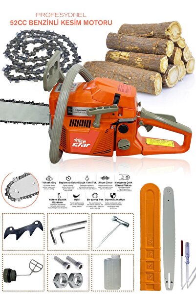 Newstar New Star Benzinli Ağaç Kesim Motoru Turuncu