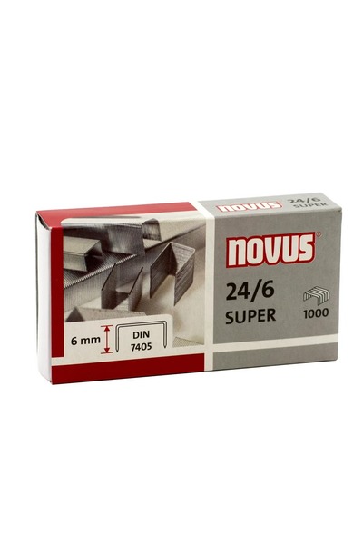 NOVUS دبابيس قياسية 24/6 - تثبيت متين وموثوق