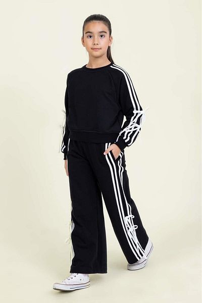 Dmb Girl's Bow Tracksuit Set 25Kdmb9866