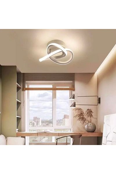 VERTEX Lustra LED Infinitum 26W, Lumina Rece/Calda/Neutra, Alb
