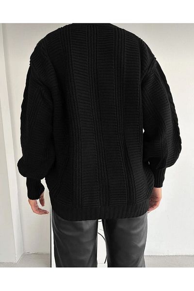 SLAW REZZ Women's Hair Knitted Patterned Knitwear Cardigan 4 Button Knitwear Cardigan