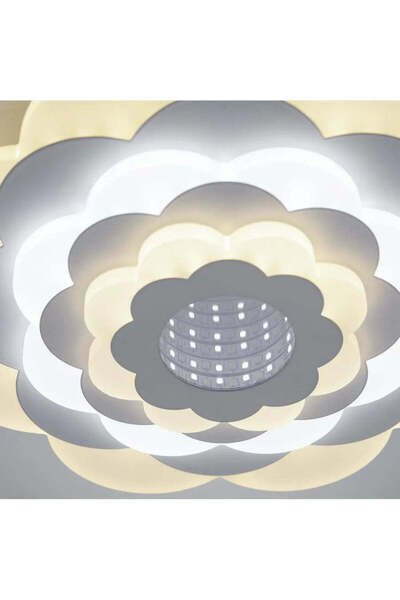 KORMAN TECHNIK Lustra LED NEXA 3D, 36W, Diametru 24cm, lumina Rece/Calda/Neutra, Alb