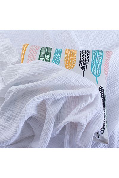 Püskül Tekstil Luxury Muslin Bedspread Double Extra Large - Soft, Thin Pique, Summer Throw Blanket