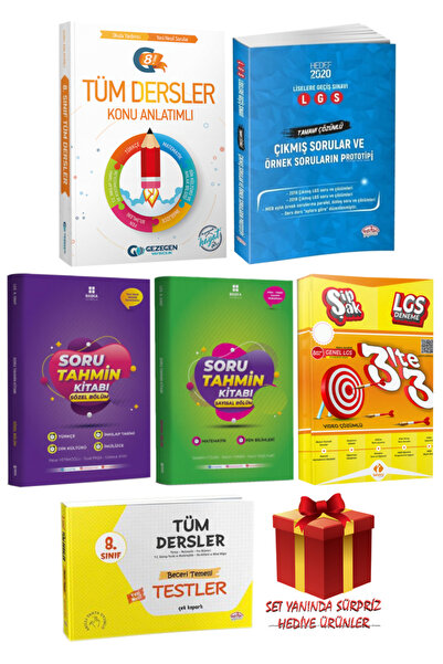 Gezegen Yayıncılık 8. Sınıf Tüm Dersler Konu Anlatımlı+LGS Çıkmış Soru+Sözel-...