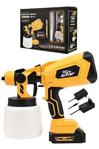 Newstar New Star arjlı Basınçlı Boya Püskürtme Makinesi Sarı ( Cordless Spary...