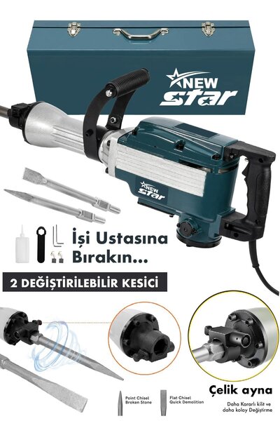 Newstar New Star Elektrikli Kırıcı Hilti 16 KG Mavi