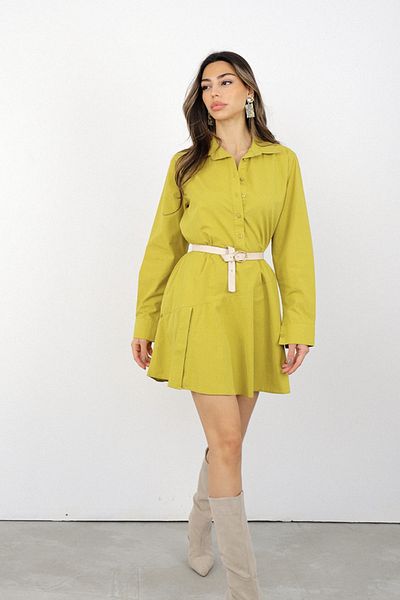 Suzi Long Sleeved Shirt Dress Cr101006