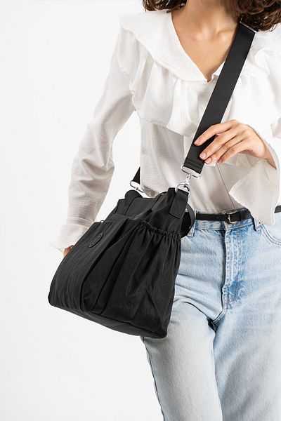 H&D COLLECTİON حقيبة كتف مزدوجة الأشرطة مقاومة للماء من قماش الكلنكر متعددة الأقسام 4017