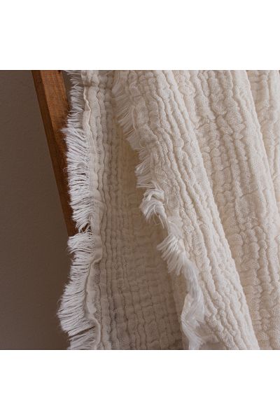 Püskül Tekstil Luxury Muslin Throw Blanket Wide 135X170Cm-100% Cotton Soft Quality Muslin Sofa Cover & Shawl