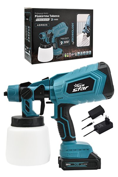 Newstar New Star Şarjlı Basınçlı Boya Püskürtme Makinesi Mavi ( Cordless Spar...