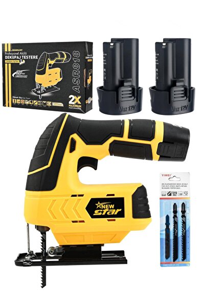 Newstar New Star Şarjlı Dekupaj Testere Sarı (Cordless Jigsaw)