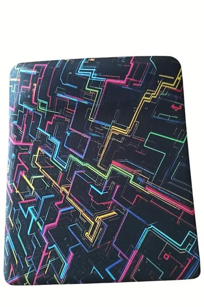 usin Labyrinth Patterned Wrist Supported Anti-Slip Base Computer Notebook Flat Mouse Pad - Mauspad with Wristband