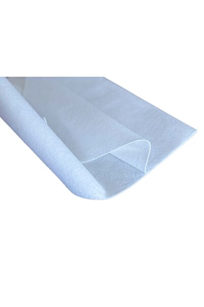 feltland Fetru/pasla din lana, moale 1mm, 40% lana-60% viscoza, 25*45 cm alb