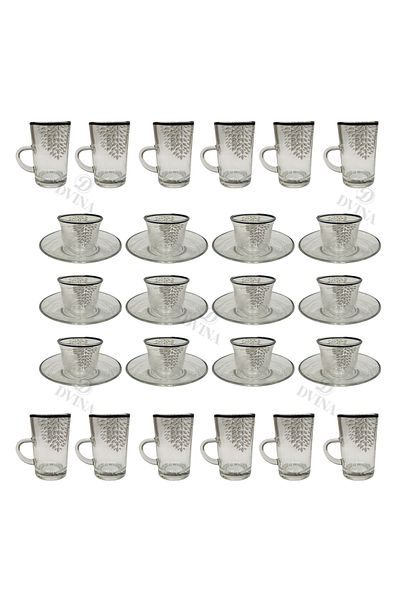 DVINA 36-piece coffee cup and tea set with saucers
