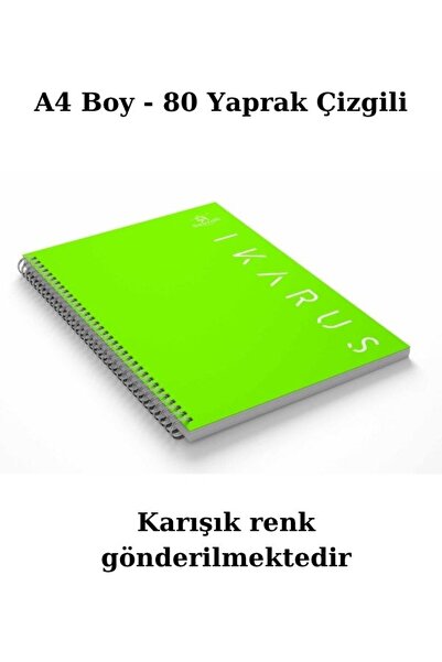 Sentor 80-сторінковий шкільний зошит у лінію з PP-обкладинкою та спіральною палітуркою, формат А4