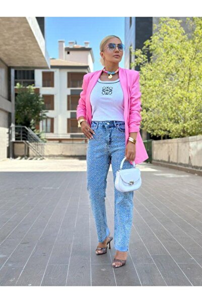 Kokoşum Butik 3101 Μπουφάν με κορδόνια ροζ