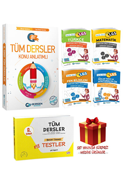 Gezegen Yayıncılık 8. Sınıf Tüm Dersler Konu Anlatımlı+Yerim Seni LGS Seti+Tü...