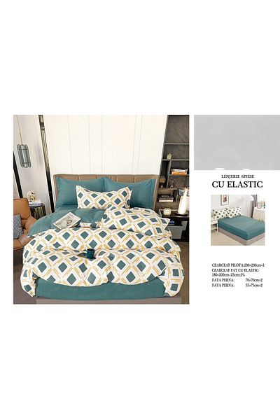 FIONNA.RO Finet Bed Linen With Elastic - Diamonds