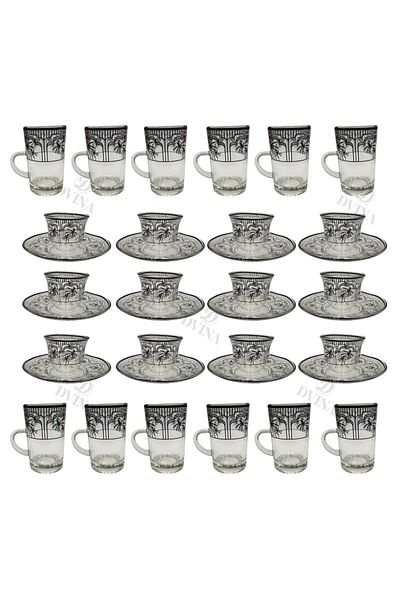 DVINA 36-piece coffee cup and tea set with saucers