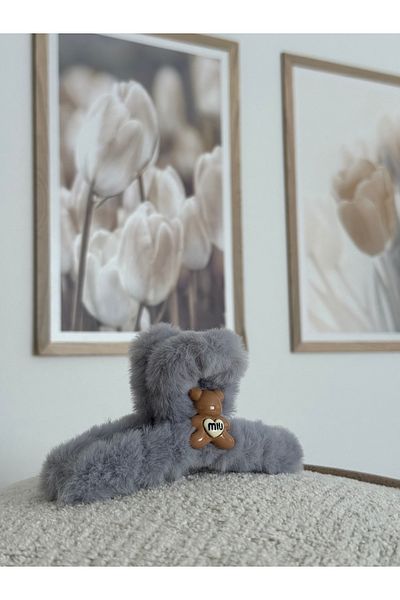 XUPING JEWELRY Large size plush clothespin with teddy bear figure.