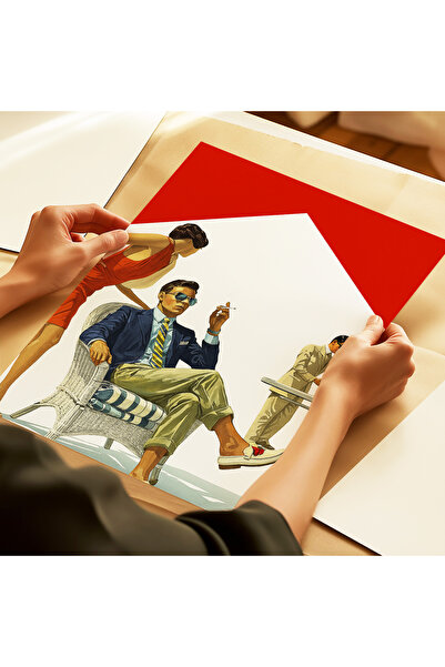 ARTHOUSECOLLECTIVE Marlboro High Life - Stil retro de lux - Poster fără cadru în dimensiuni de tablou