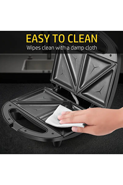 Cyber Multi-functional sandwich maker and pizza press, non-stick toaster with LED indicator lights