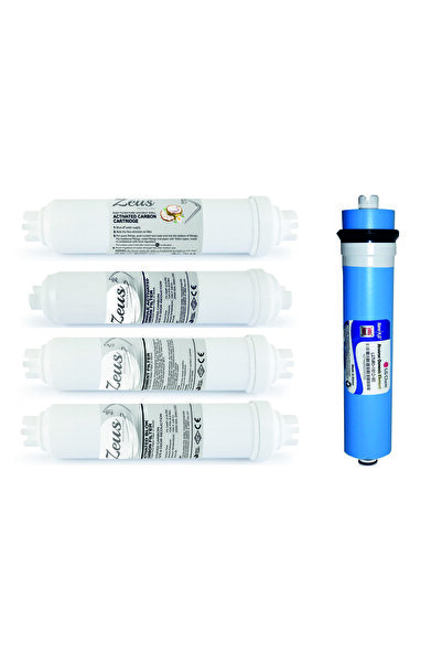 ZEUS Kuno Membranlı Su Arıtma Cihazı Filtresi 5'li set %100