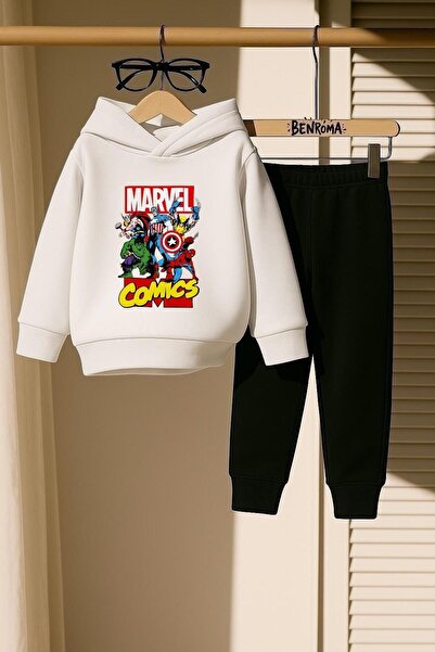 BENROMA SET DE PENTRU 3 FĂRĂ DE COPII IMPRIMAT MARVEL