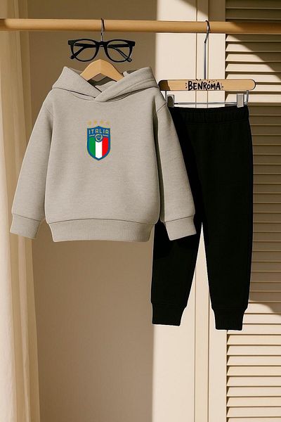 BENROMA SET DE PANTALONI DE ANTRENAMENT PENTRU COPII IMPRIMAT CU 3 FIRE