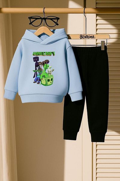 BENROMA SET DE PANTALONI DE ANTRENAMENT PENTRU COPII IMPRIMAT CU PERSONAJ DE DESENE ANIMATE