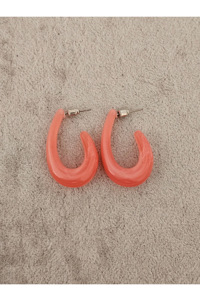 SiestaAccessories Coral Color Acrylic Earrings