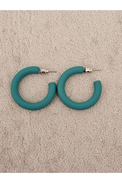 SiestaAccessories Turquoise Color Hoop Earrings