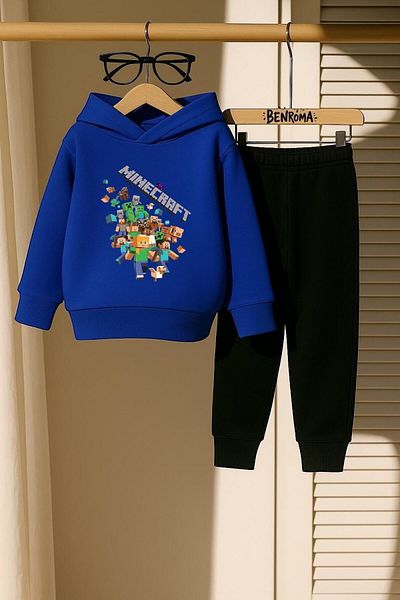 BENROMA SET DE PANTALONI DE ANTRENAMENT PENTRU COPII IMPRIMAT CU PERSONAJ DE DESENE ANIMATE