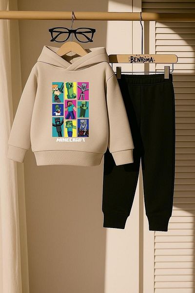 BENROMA SET DE PANTALONI DE TRANSPORT PENTRU COPII IMPRIMAT CU PERSONAJ DE DESENE ANIMATE