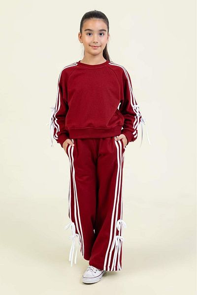 Dmb Girl's Bow Tracksuit Set 25Kdmb9866