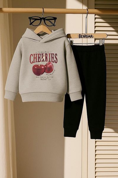BENROMA SET DE PENTRU 3 FĂRĂ DE PENTRU COPIL CHEERY CHERRY PRINTED