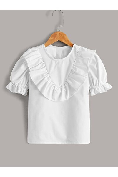 shop Cămașă cu detalii cu volane