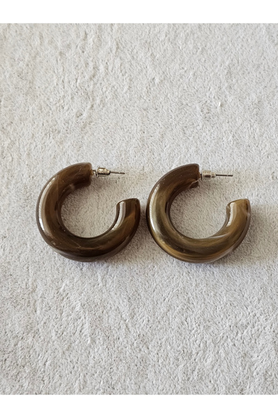 SiestaAccessories Acrylic Hoop Earrings