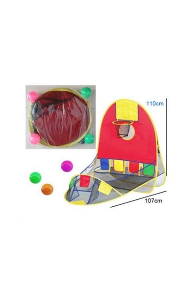 OEM Pop-up Tent for Kids with Basketball Hoop and 4 Balls