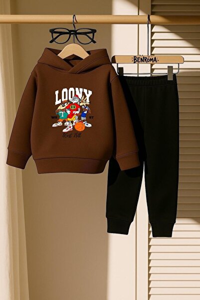 BENROMA Loony Printed 3 Thread Children's Tracksuit Set