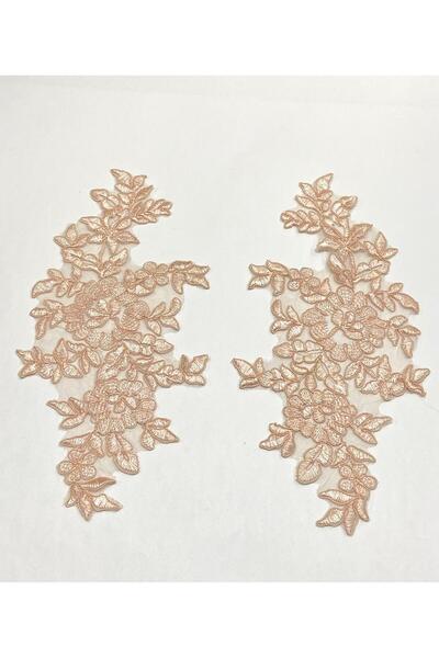 karantuhafiye Guipure Applique / 2 Pack Guipure Applique / Powder Color