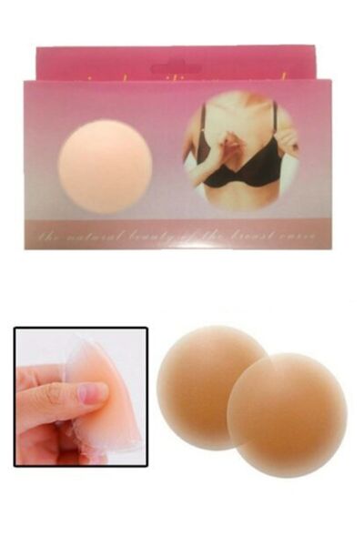 Genel Markalar Silikon Göğüs Ucu Kapatıcı Silikon 2'li Nipple Pad Nipple Kapa...