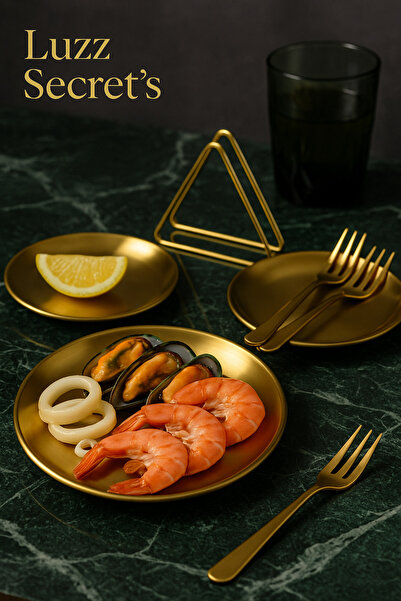 LUZZ SECRET'S 13 Piece Stainless Steel Unbreakable Gold Edition Premium Presentation Set