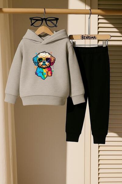 BENROMA SET DE PENTRU COPIL DE TRANSPORT CU 3 FIRE CU IMAGINI COLORATE DE CÂINE