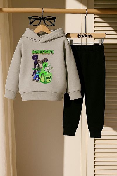 BENROMA SET DE PANTALONI DE ANTRENAMENT PENTRU COPII IMPRIMAT CU PERSONAJ DE DESENE ANIMATE