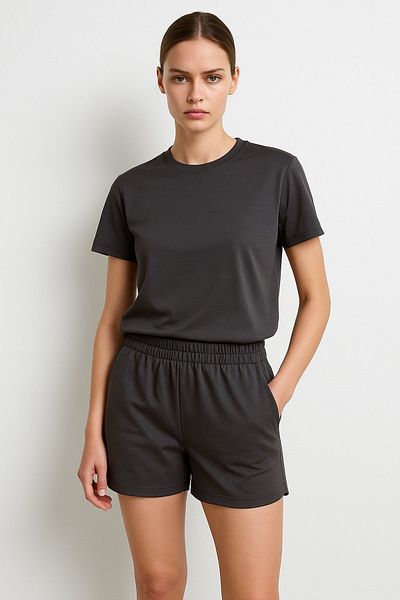 HAKKE Striped Shorts T-Shirt Set