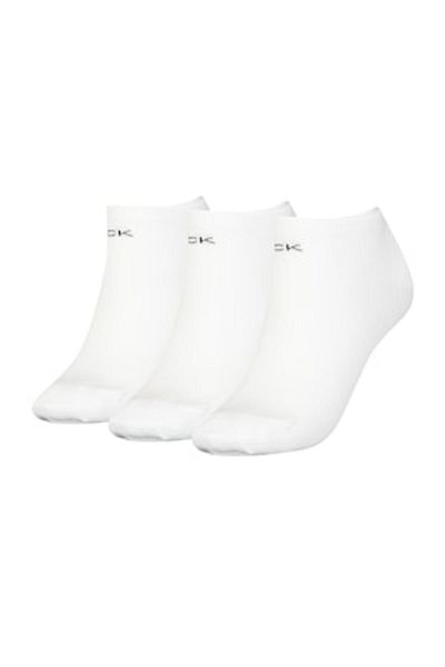 Calvin Klein , Set of Ankle Socks - 3 pairs, White, One Size