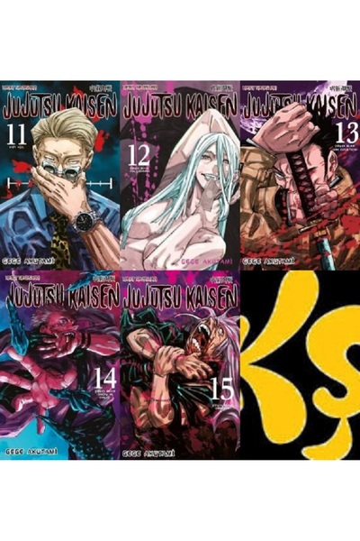 Gerekli Şeyler Yayıncılık Jujutsu Kaisen 11-12-13-14-15 manga seti (5 kitap) ...