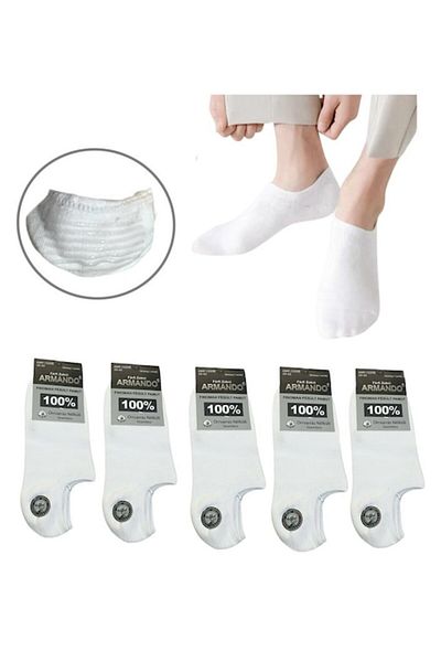 OEM Men's Socks Armando, set of 5 pairs, cotton, 39-42 EU, White